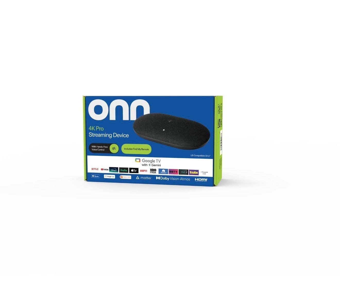 onn 4K Pro Streaming Device, Google TV with Gemini (NEW 2026 Model) – Ultra-fast