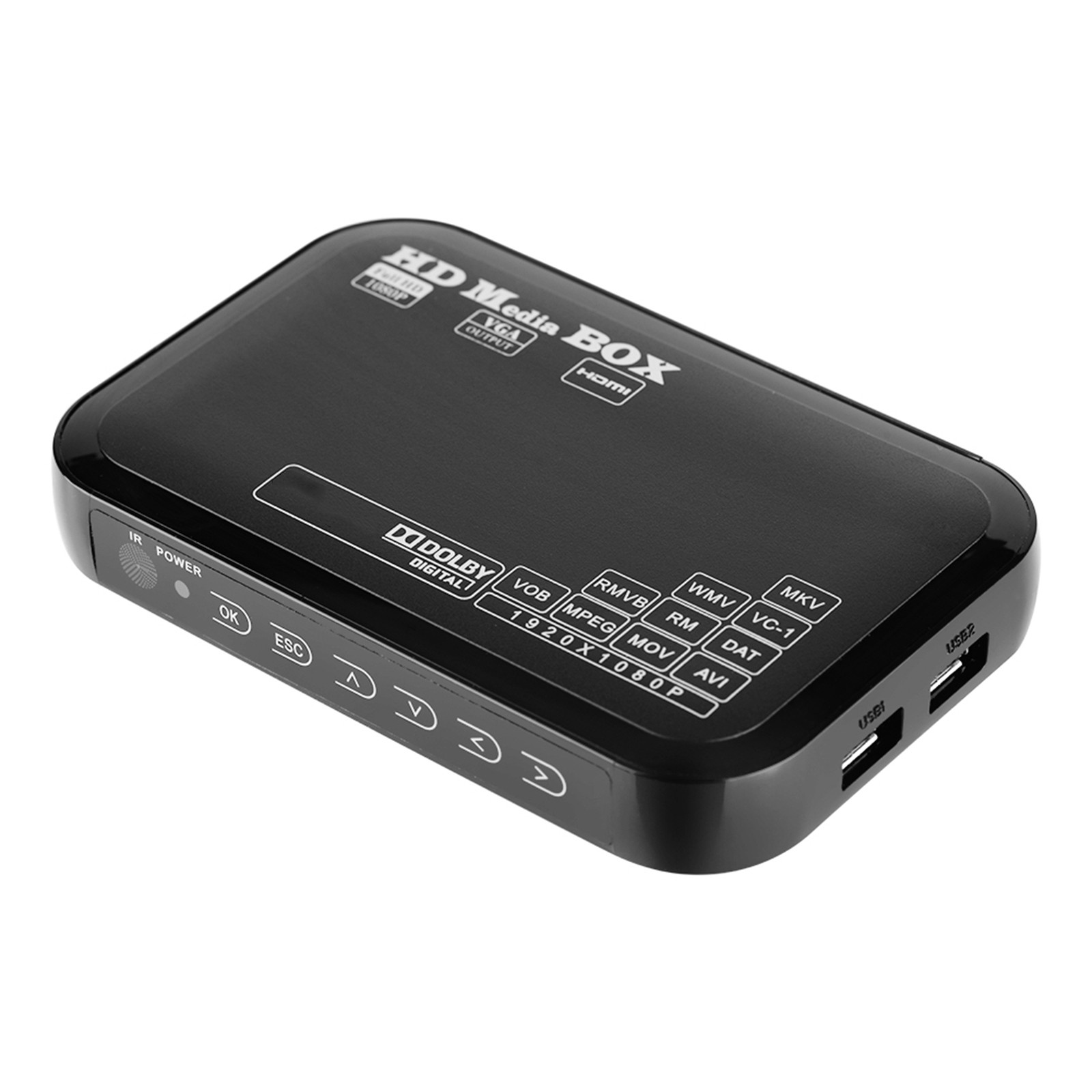Mini HD 1080P Media Player Box Compact Design For Movies