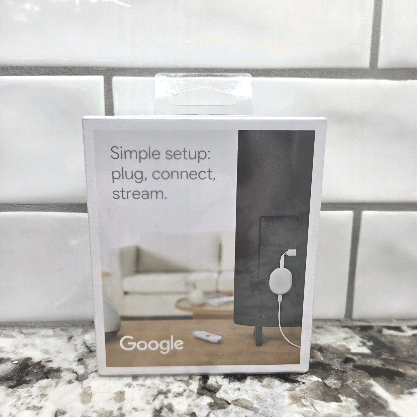 Google Chromecast with Google TV 4K UHD Media Streamer – Snow – NEW SEALED