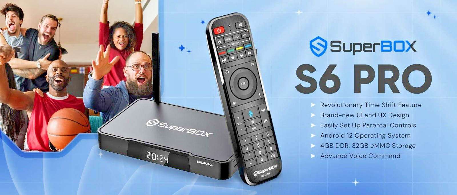 SuperBox S6 Pro – Open Box Used – Latest 2025 Model – Free Delivery – PACK OF 2