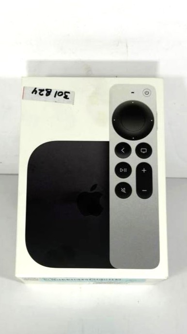 Apple TV 4K 64GB 3rd generation Latest Model Wi-Fi Black – AS IS – MN873LL/A
