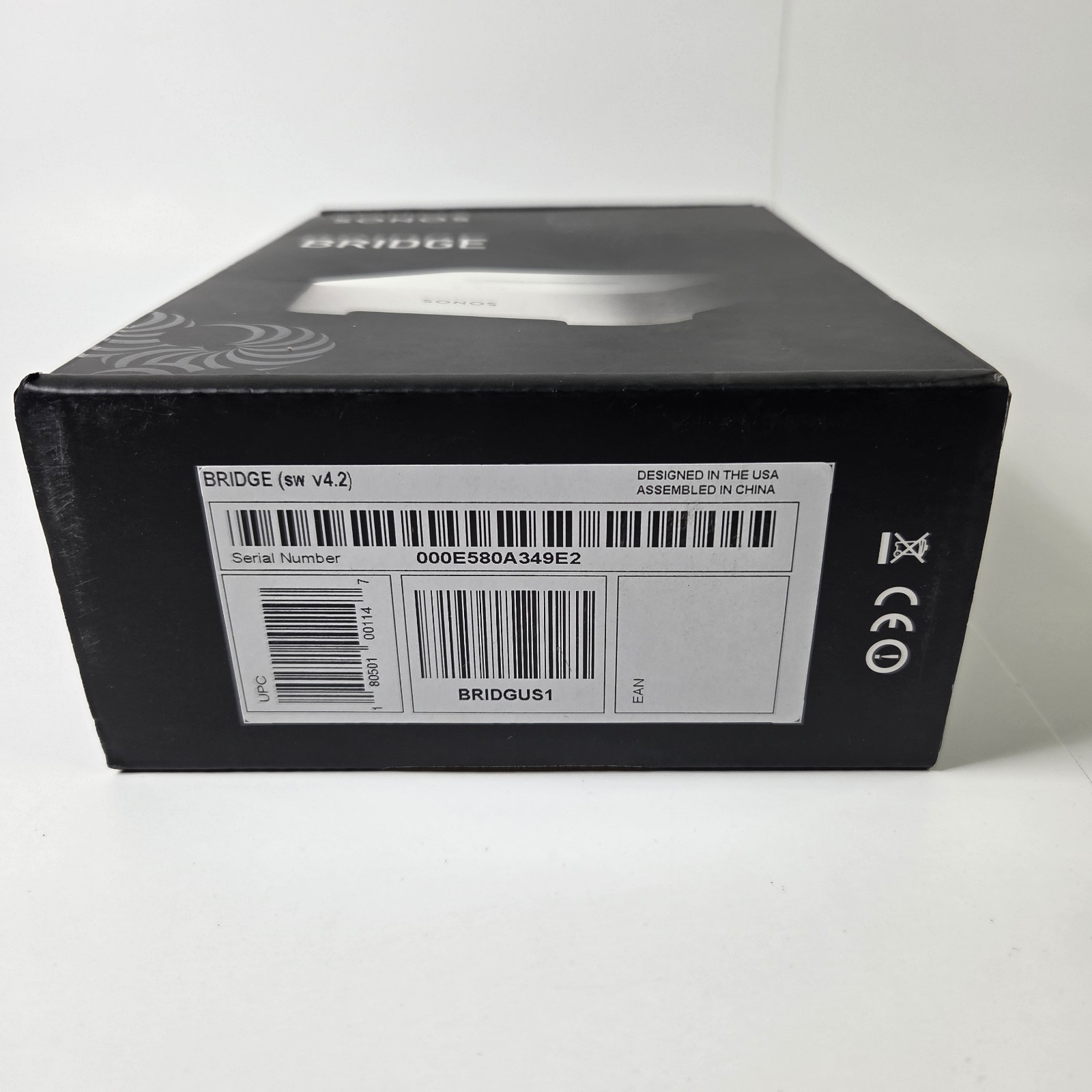 SONOS Bridge v 4.2 Wireless WiFi HiFi System White Open Box
