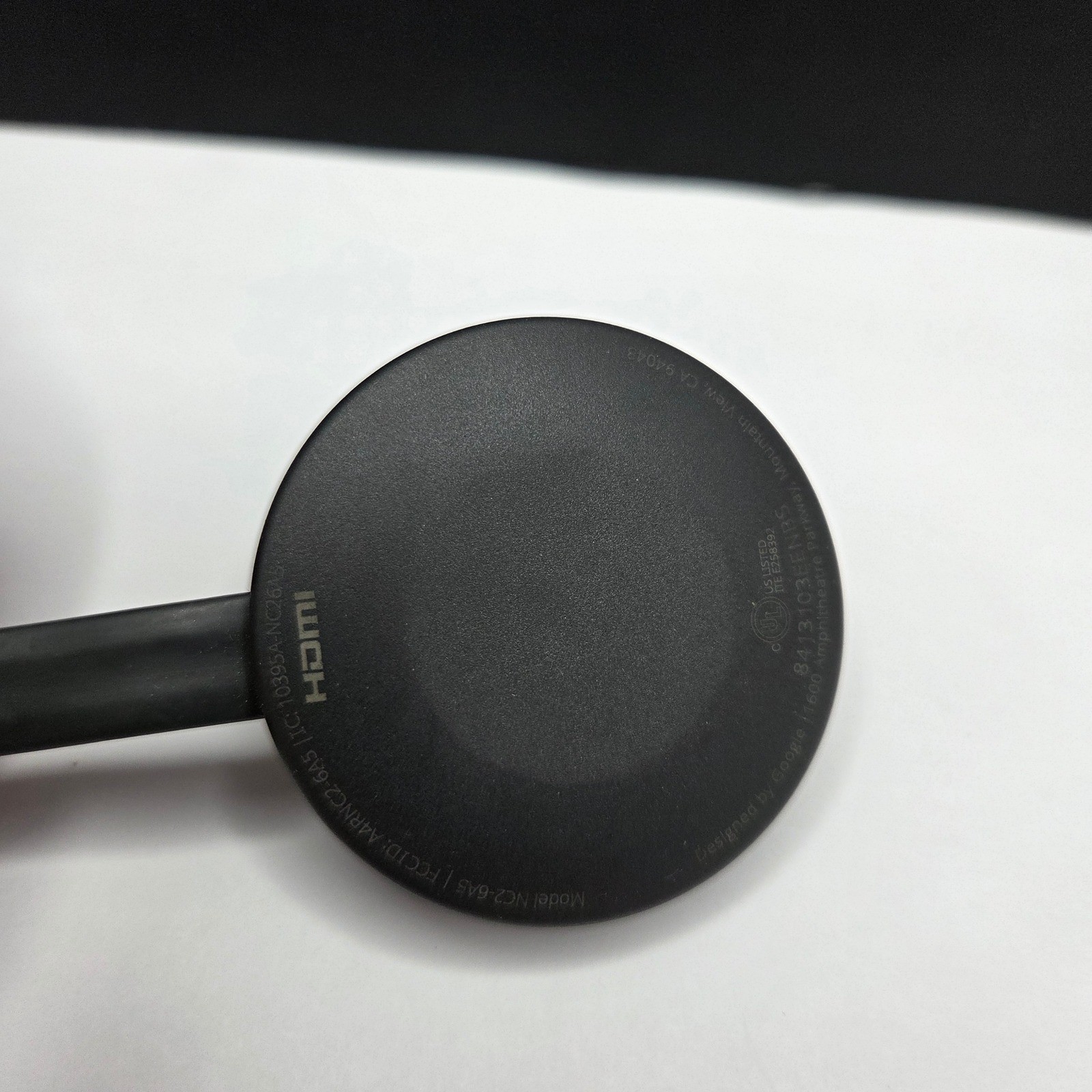 Google Chromecast 2nd Gen Media Streamer NC2-6A5 Black HDMI 1080p Casting Dongle