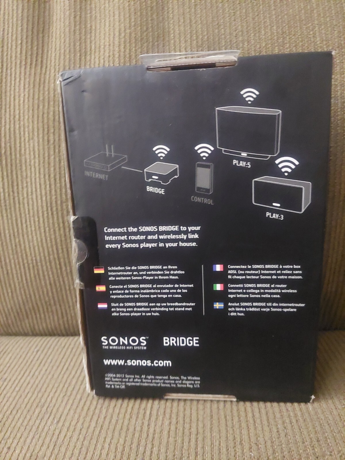 Sonos Bridge White Sonos Wireless Network Br100 Sw V4.0 Bridgus1 Open Box