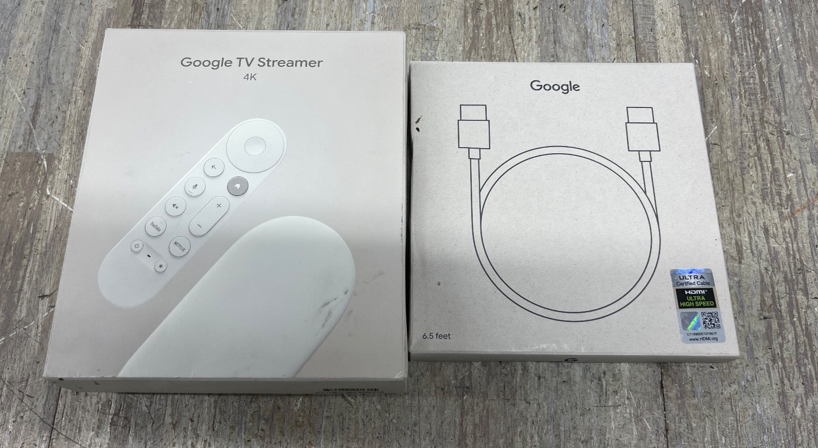 New Google TV Streamer 4K With Voice Remote 32GB GA05662 W/CABLE NEW