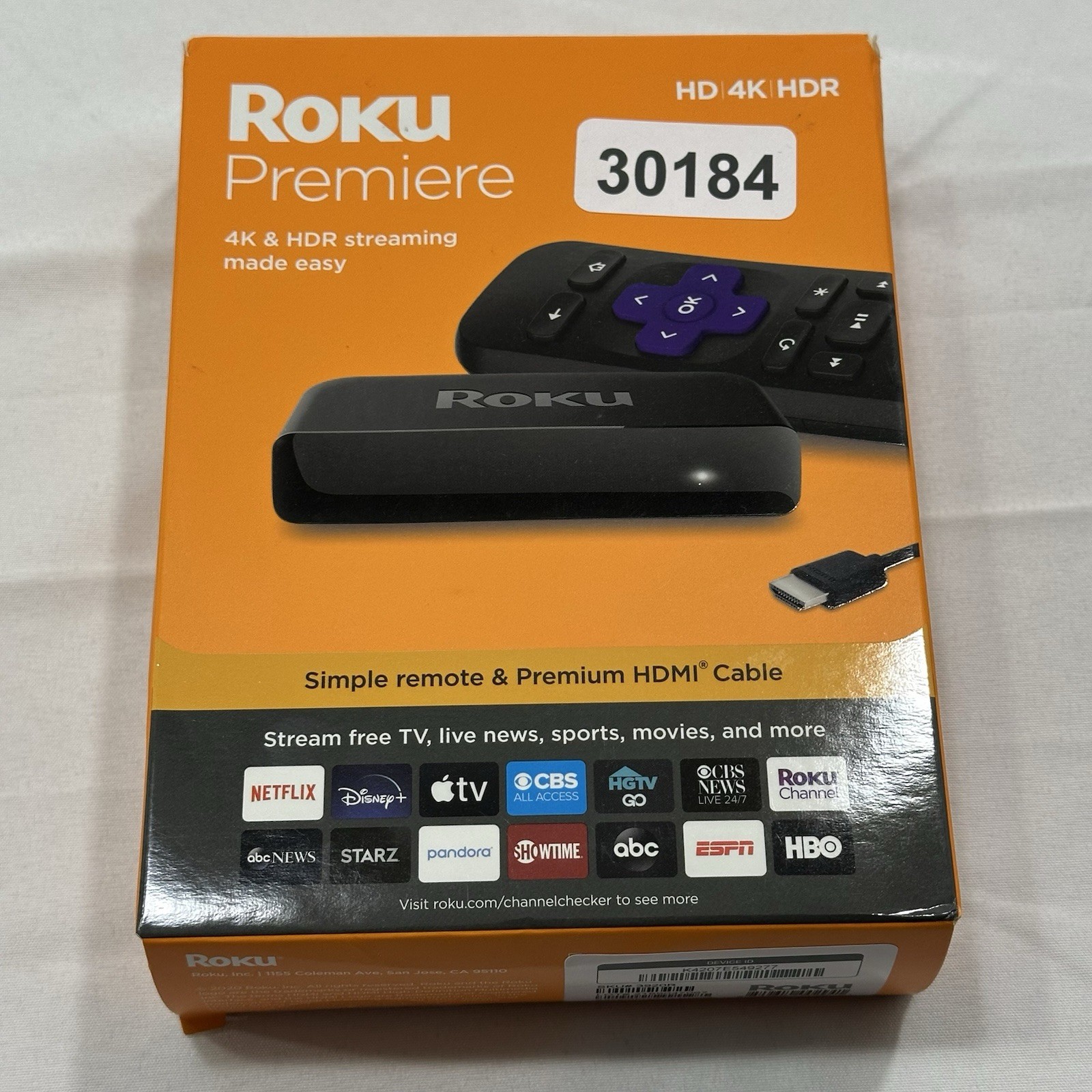Roku – Premiere 4K & HDR Streaming Media Player – NEW NIB SEALED