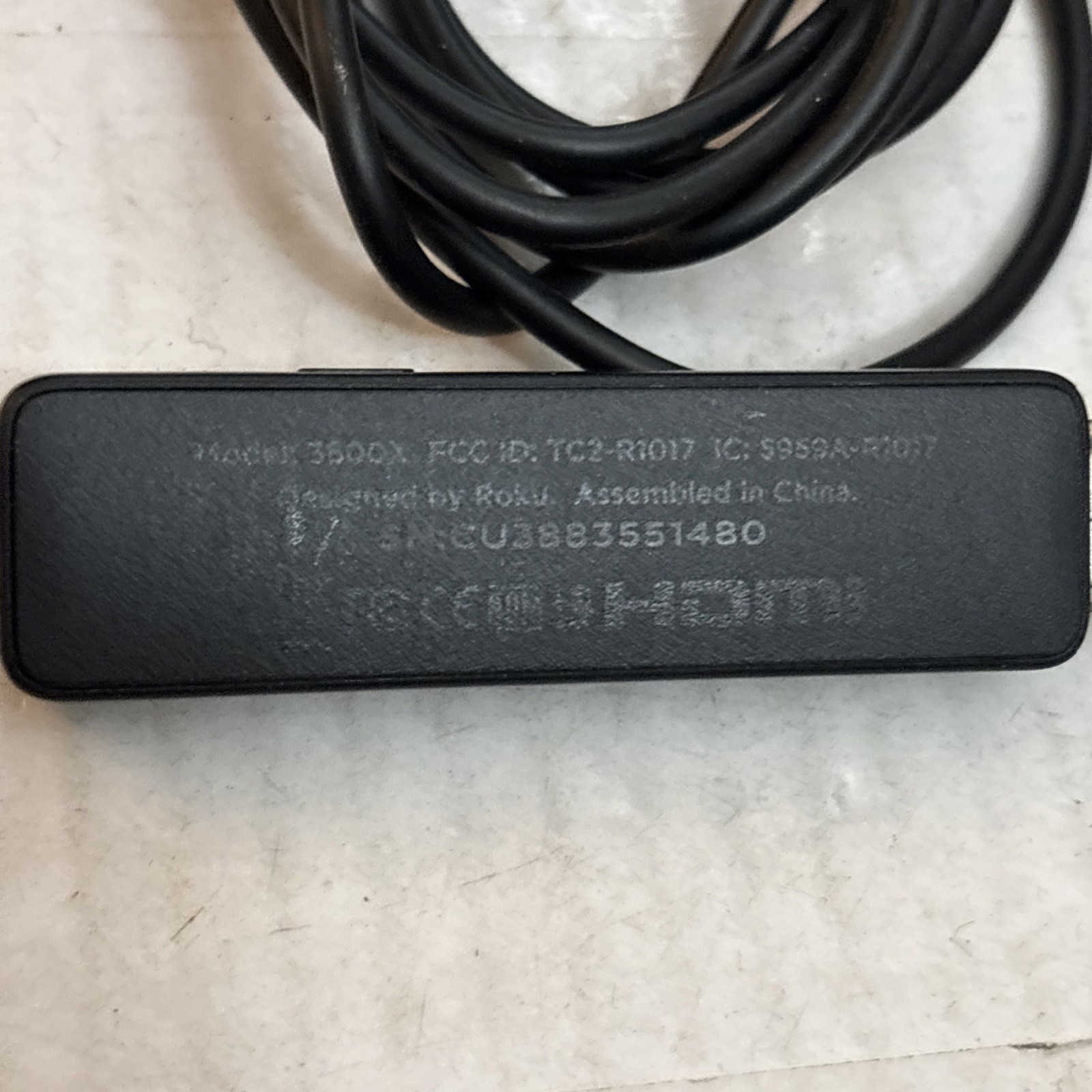 ROKU HDMI Streaming Stick 3600X AC Adapter and HDMI Cable W/ NO REMOTE! EUC