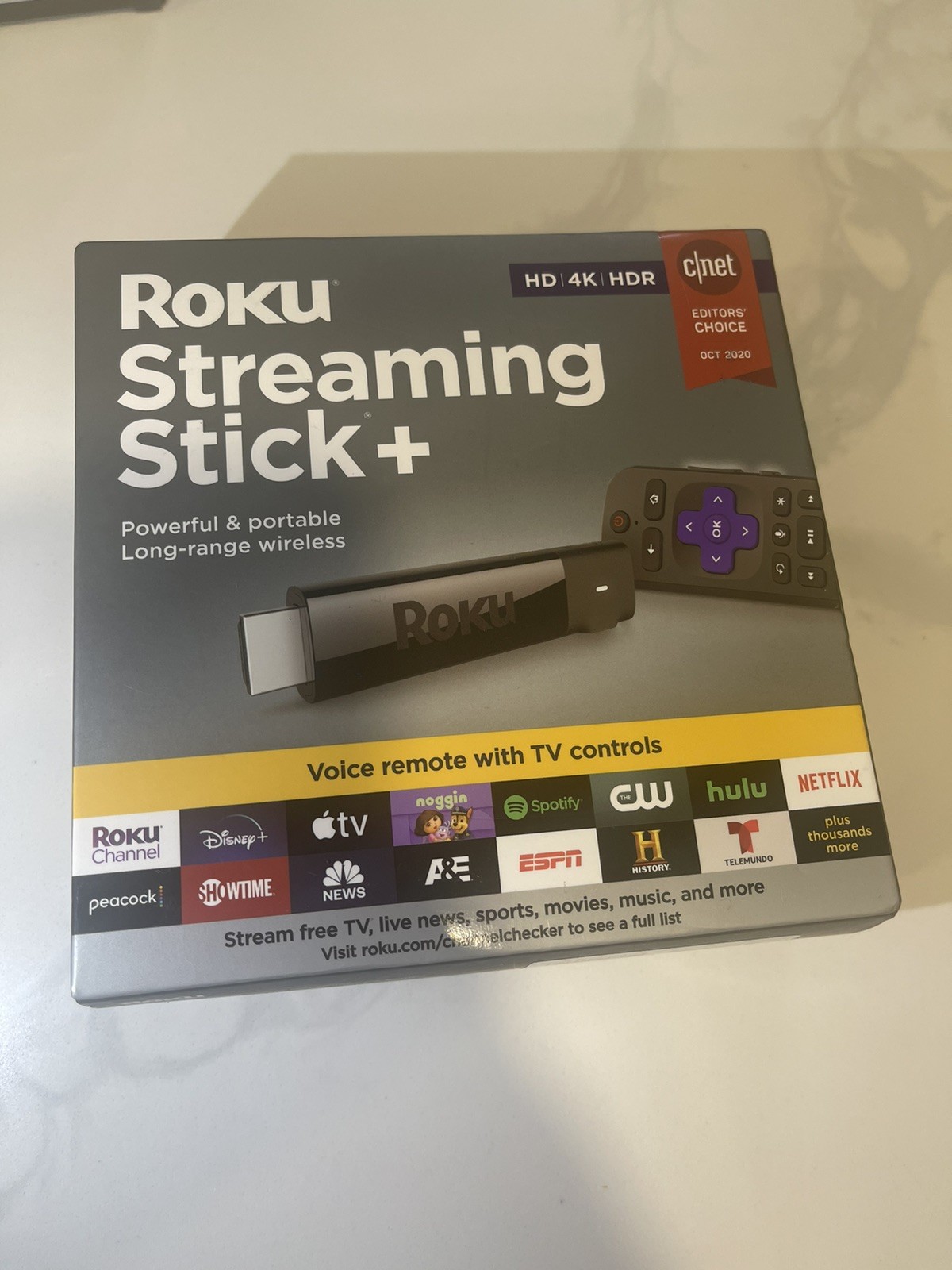 Roku Streaming Stick Plus 3810R – 4K Streaming Media Player with Voice Remote K