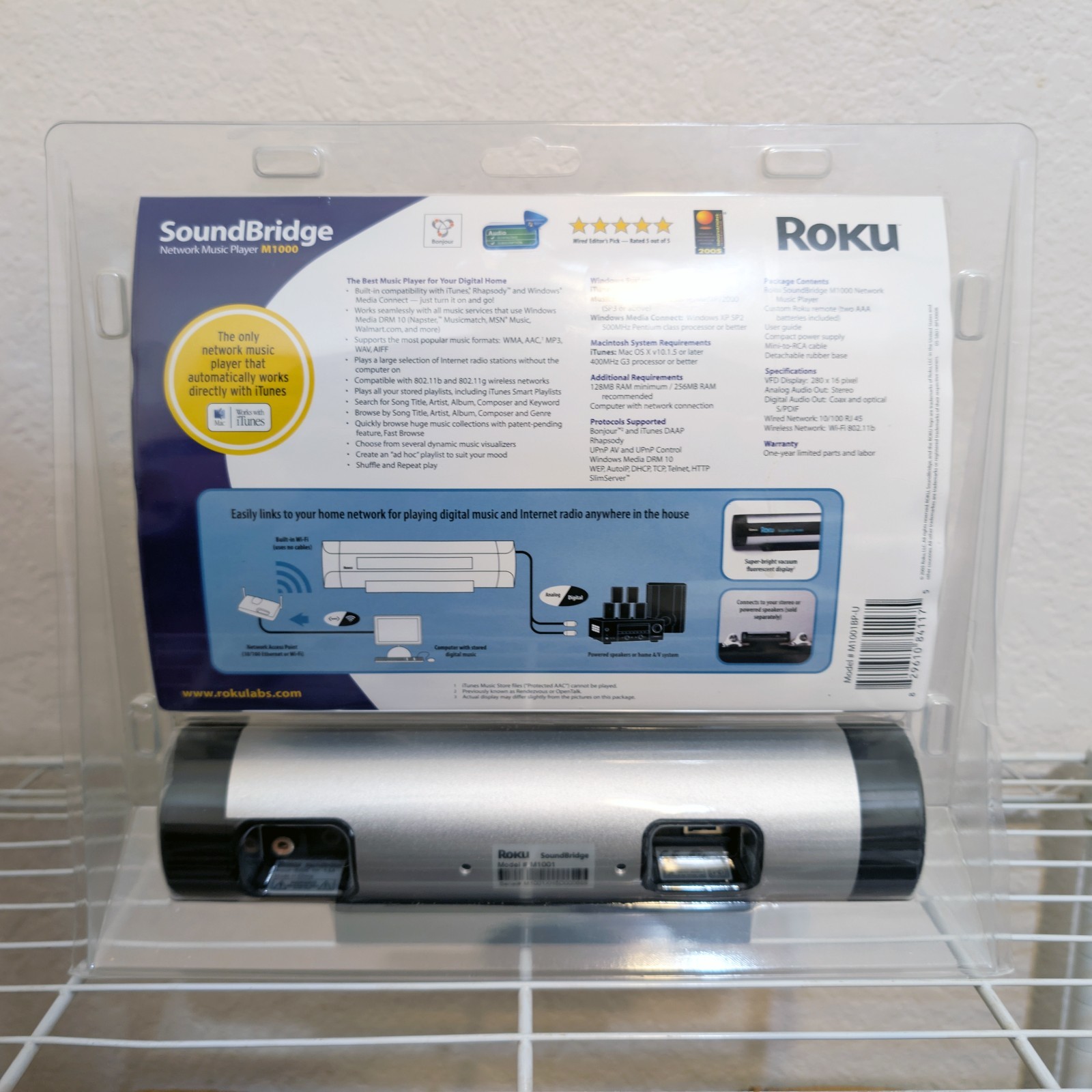 Roku SoundBridge M1000 Network Music Player Remote NIB New *Sealed*