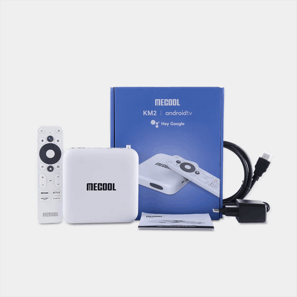 MECOOL KM2 Google Certified Android 10 TV Box 2G 8G S905X2 Dual Wifi UDR 4K Box