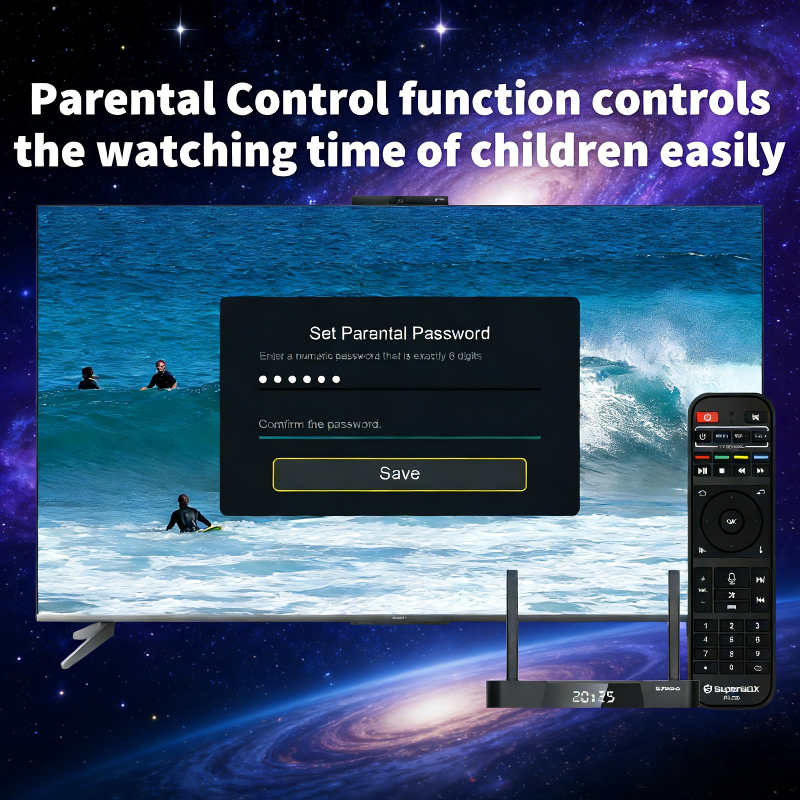 Smart TV Box SuperBox S7 Pro 6K 2.4G/5G WiFi Bluetooth 5.2 Android 14 2026