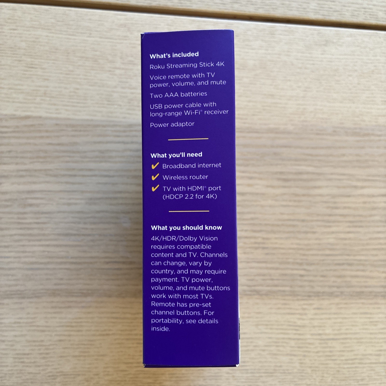 Roku Streaming Stick 4K HDR 3820MX Media Streamer Voice Remote MEXICAN/ENGLISH