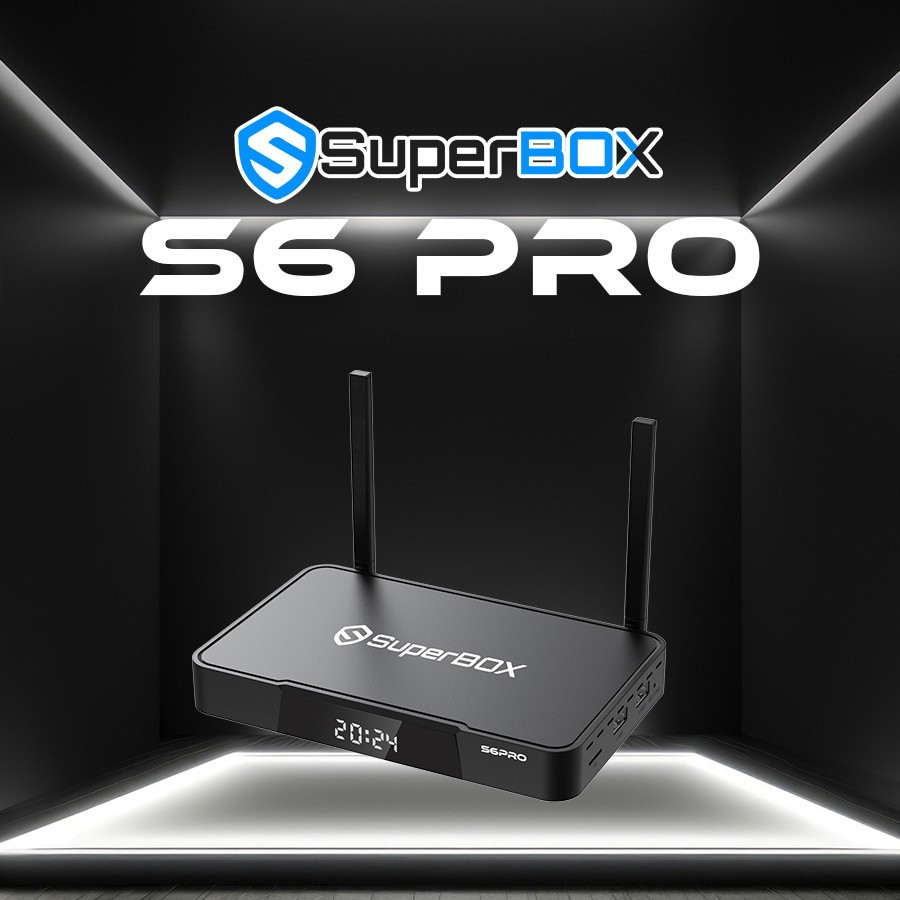 Black SuperBox S6 Pro – New Factory Sealed – Latest 2025 Model Fast Shipping USA