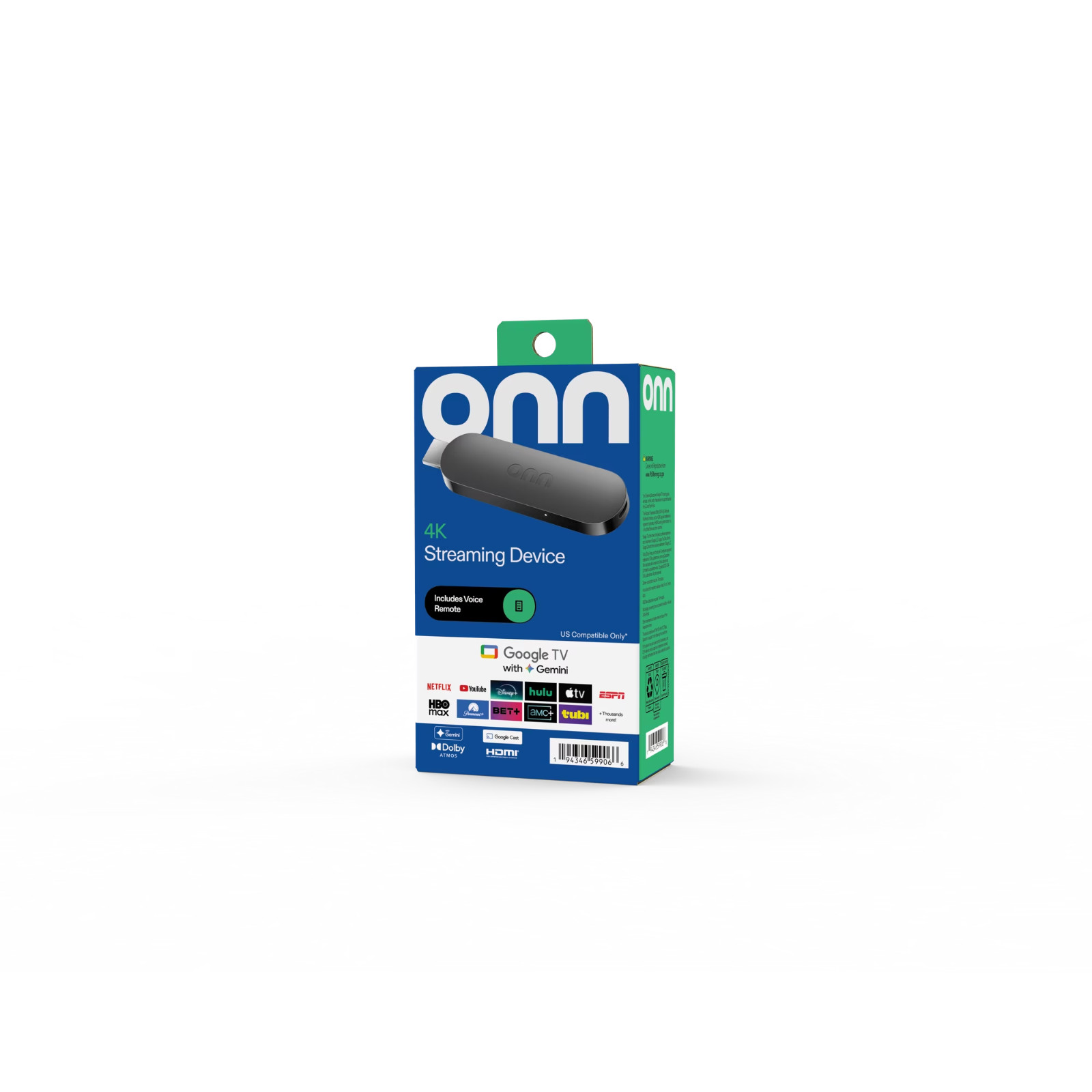 onn 4K Streaming Device, Google TV with Gemini (NEW 2026 Model)