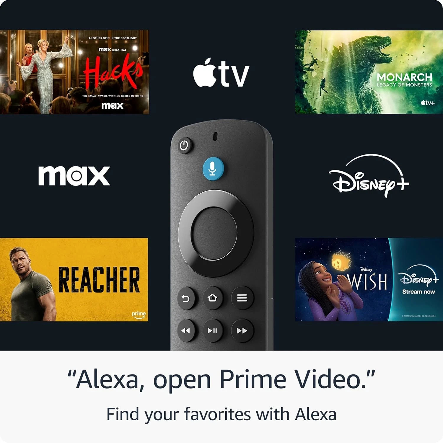 Amazon Fire TV Stick HD (newest model), free and live TV, Alexa Voice Remote, sm