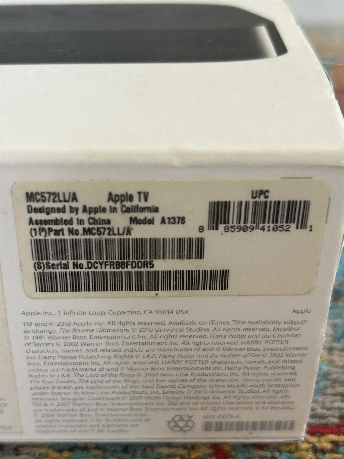 Apple TV 2nd Gen Digital Media Streamer A1378 MC572LL/A Complete in Open Box NEW