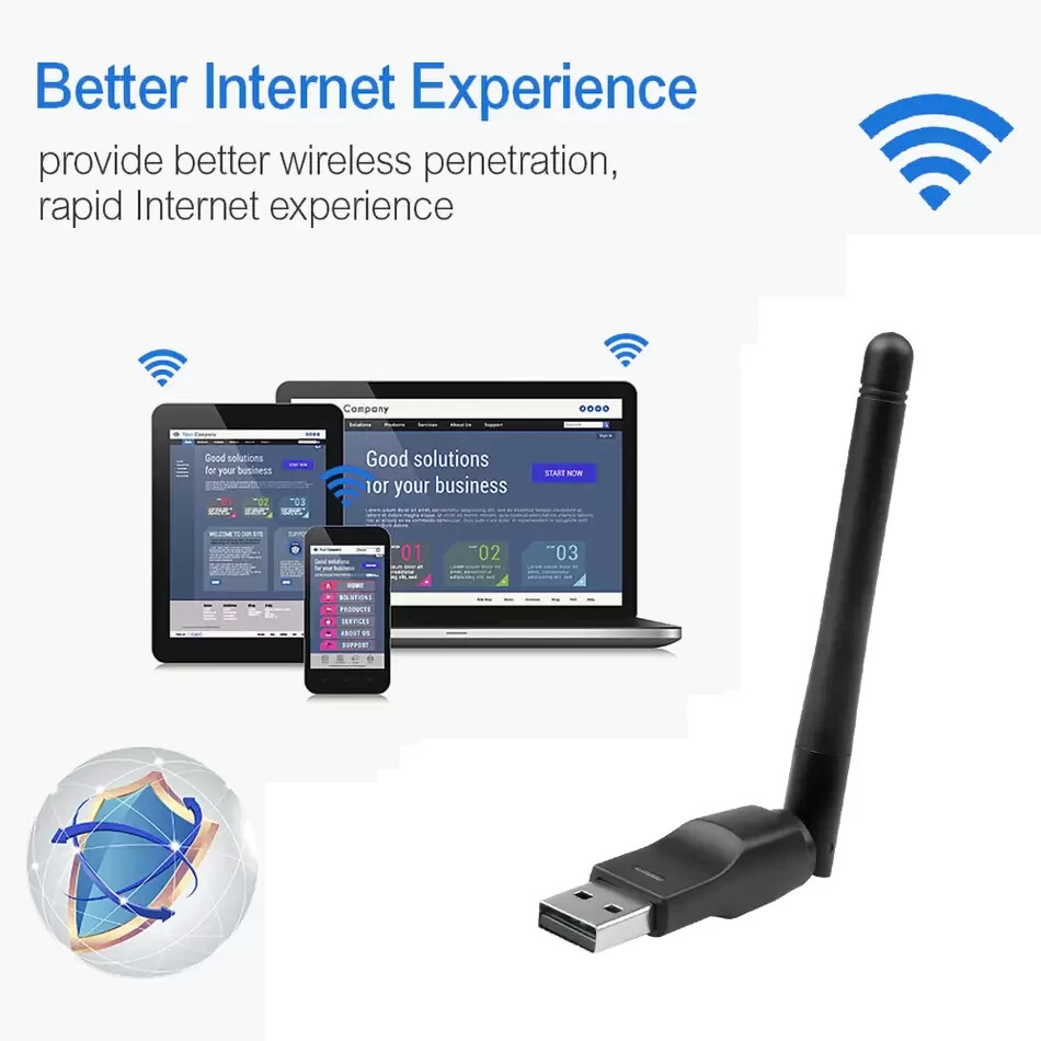 USB WiFi Adapter 150Mbps For Mag Boxes (Mag250 Mag254 Mag322 Mag520 ..) Linux OS