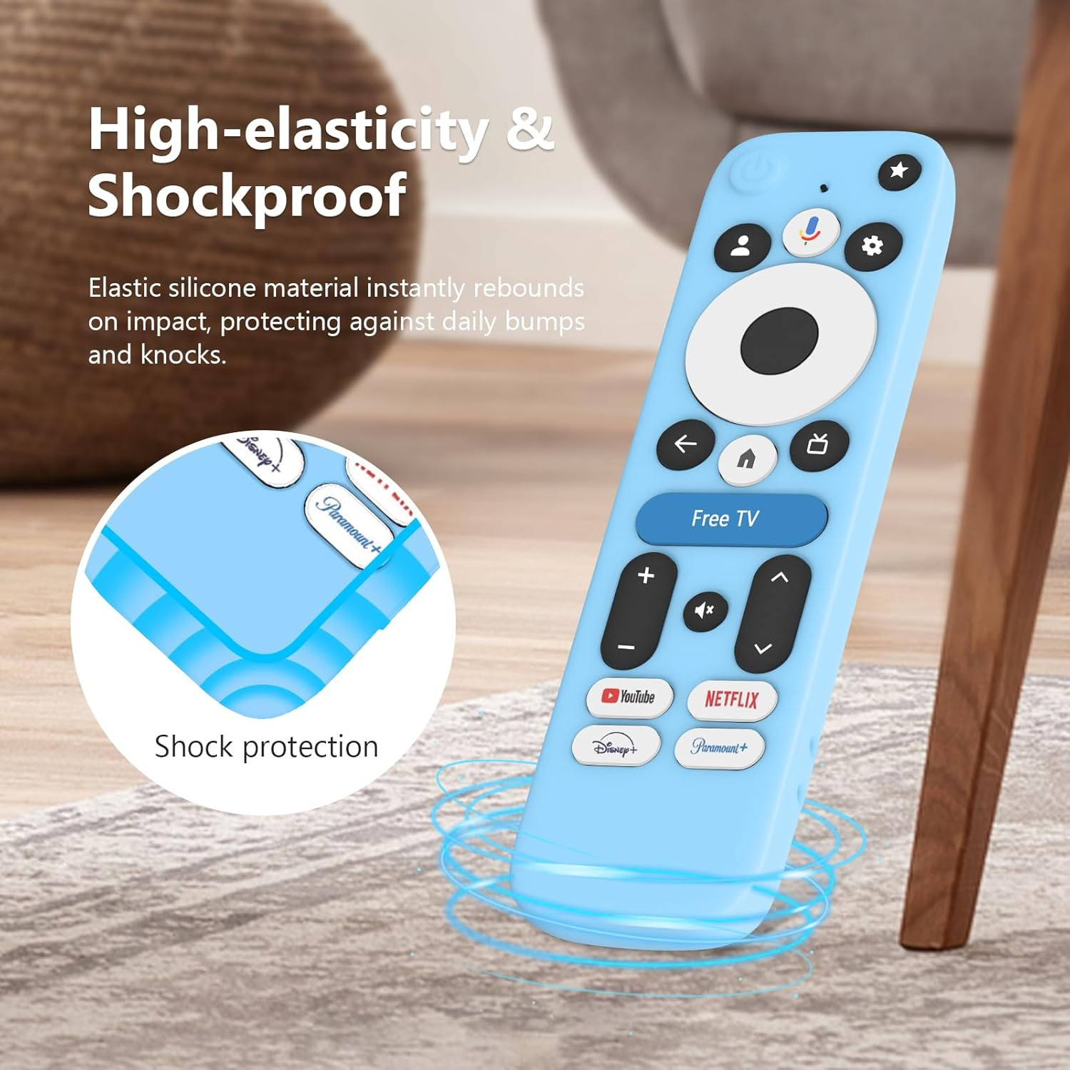 Cover for Onn Google TV 4K Pro Streaming Device (2024) Android TV Box Remote, Si