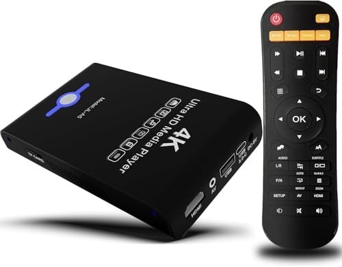 4K Ultra HD Media Player HDD Enclosure for USB and MicroSD Cards