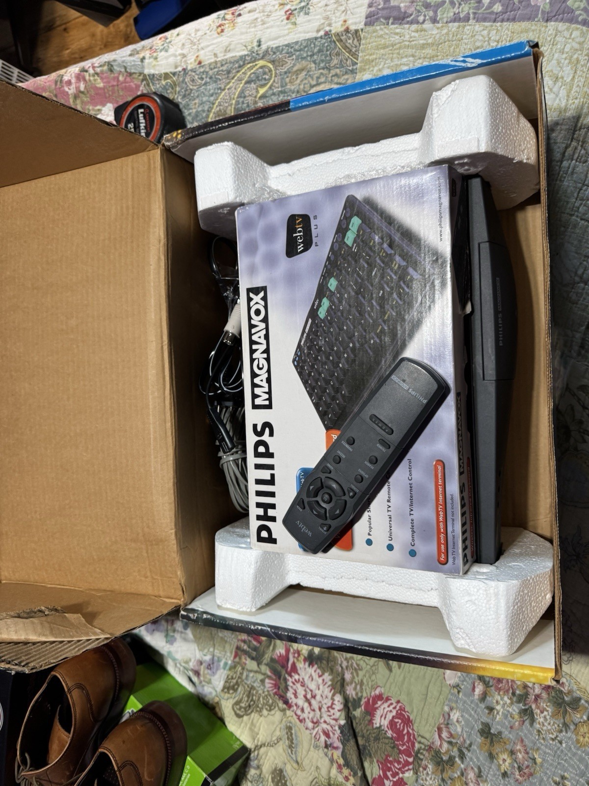 Philips Magnavox MAT976KB WebTV Plus Box w/ Wireless Keyboard, 32MB Not Tested