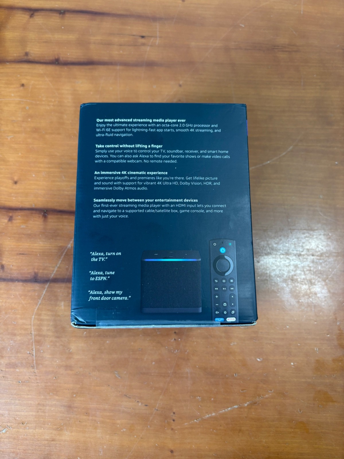 Amazon Fire TV Cube HDMI Wi-Fi 6E 4K HDR With Alexa