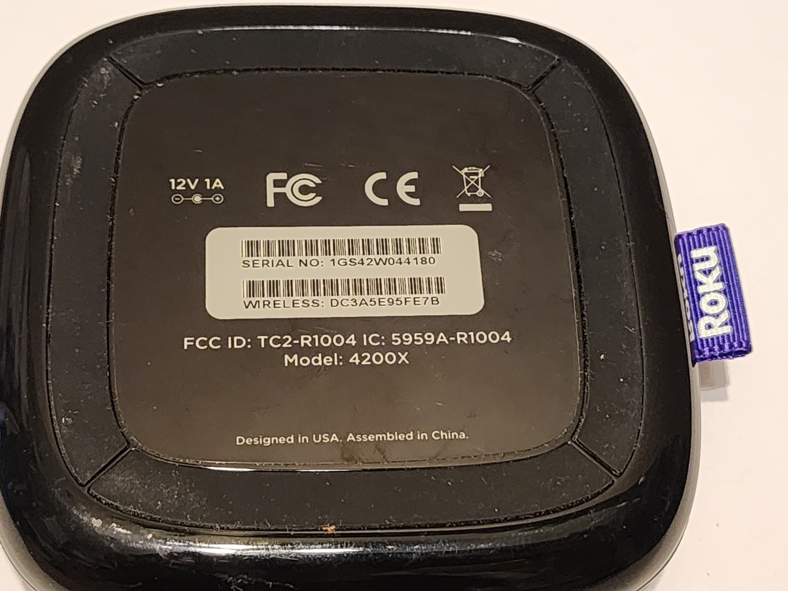Roku 3 (3rd Generation) Media Streamer 4200X – Black (no accessories) Free ship