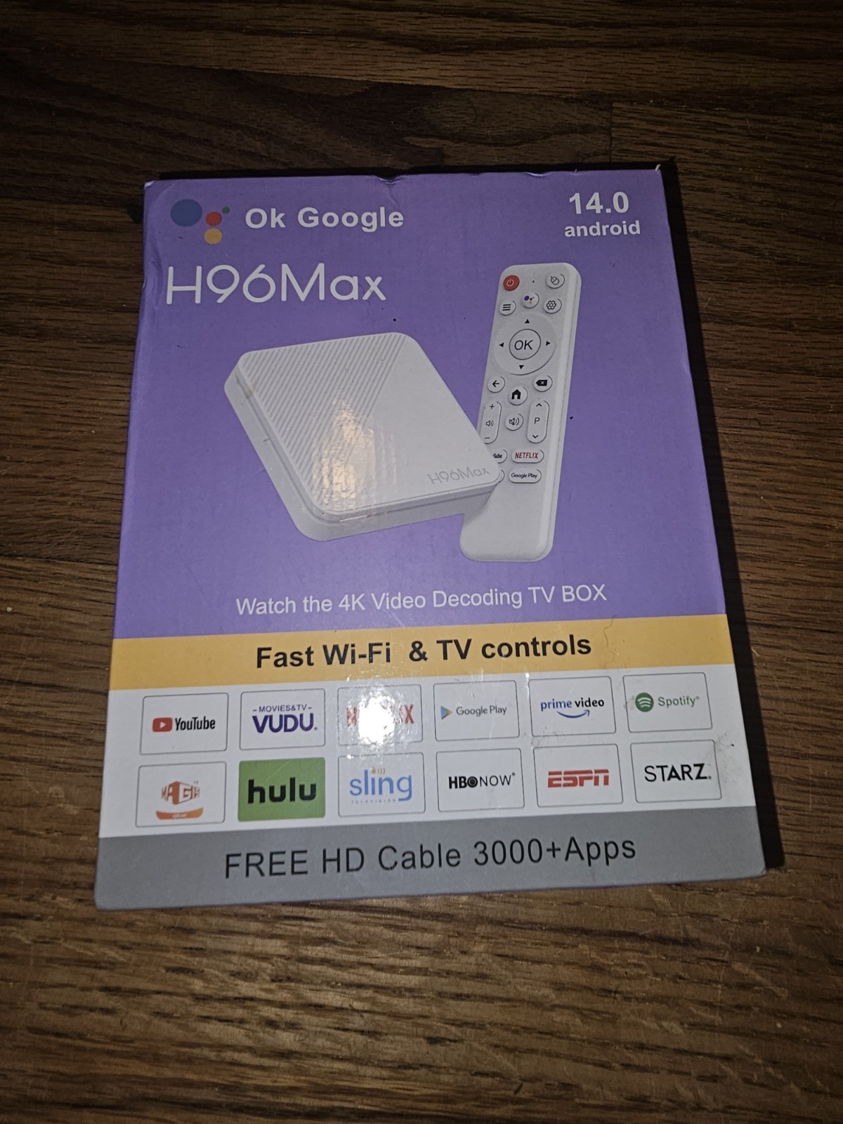H96 MAX Smart TV Box Android 14 ATV TV Box 4K (New Distressed Box) FREE SHIPPING