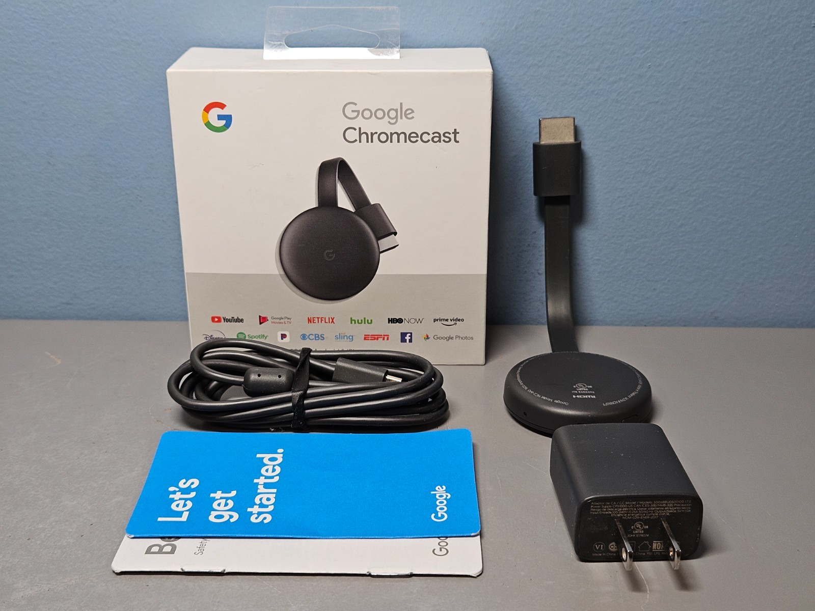 Google Chromecast 3rd Gen HDMI Media Streaming Device – New in Open Box