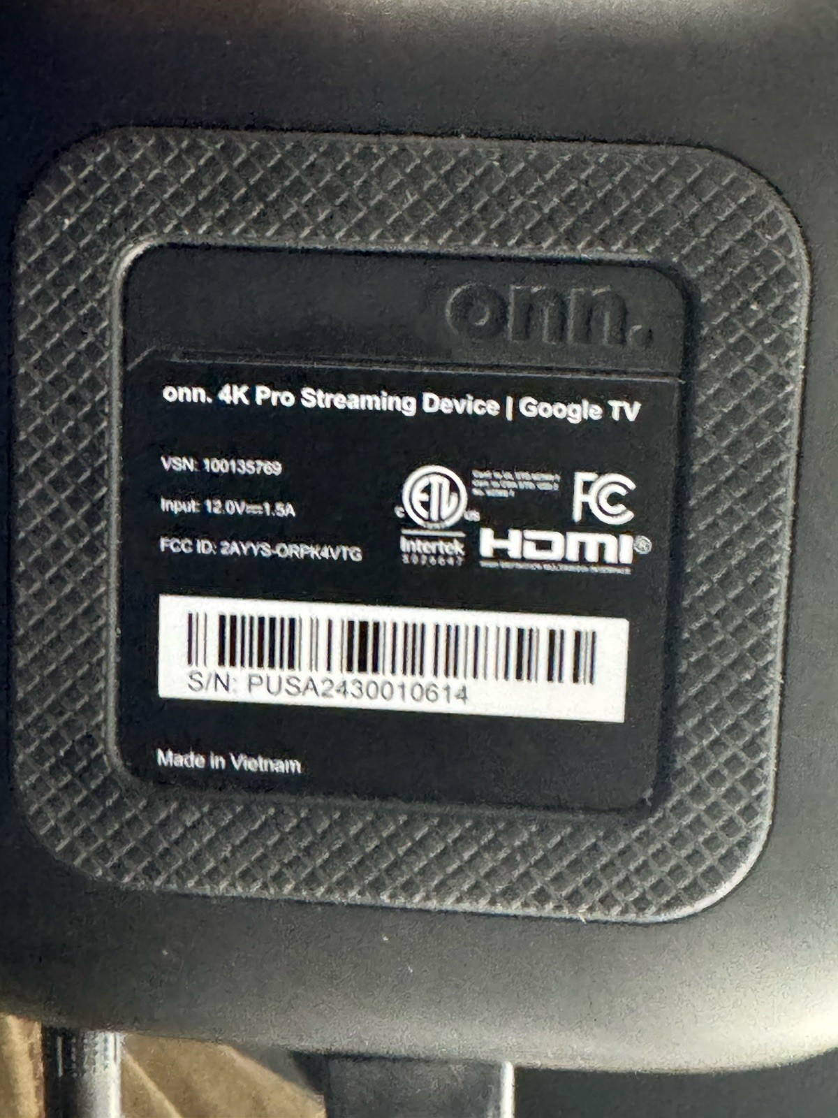 ONN 4K Pro Google TV Streaming Device w Dolby Atmos/Dolby Vision