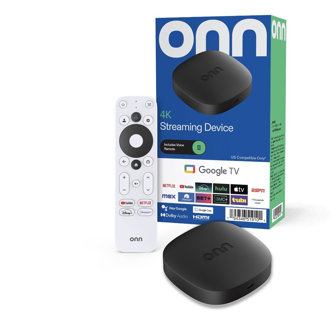Onn 4K Streaming Device – Google TV – Ultra Fast – 4K 8GB Storage 2GB Ram – NEW!