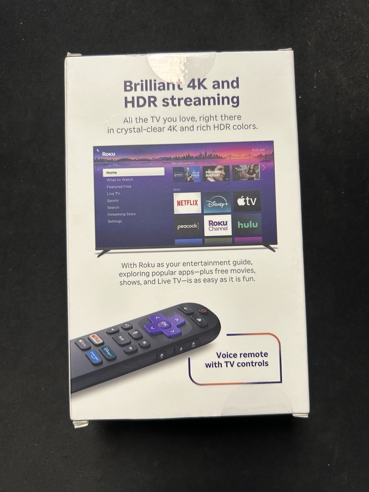 Roku Streaming Stick Plus 2025 – 4K & HDR Roku Streaming Device for TV with Voic