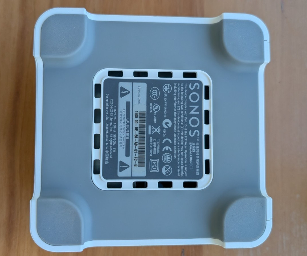 Sonos Connect – 2004- 2013 – w/ Power Cord – TESTED