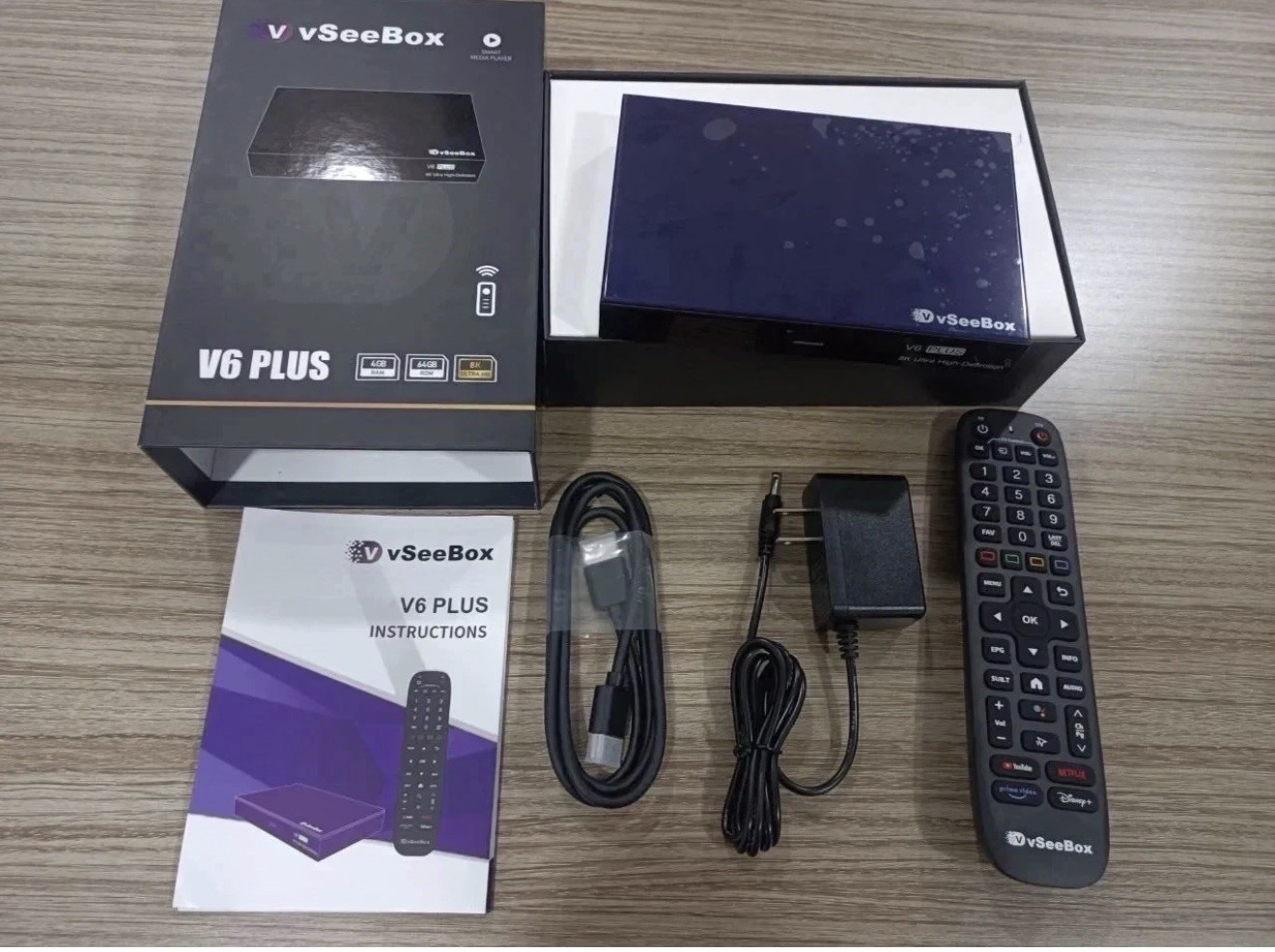 vSeeBox V6 Plus VSEE Android TV Box 64GB 8K HD – Free Shipping!