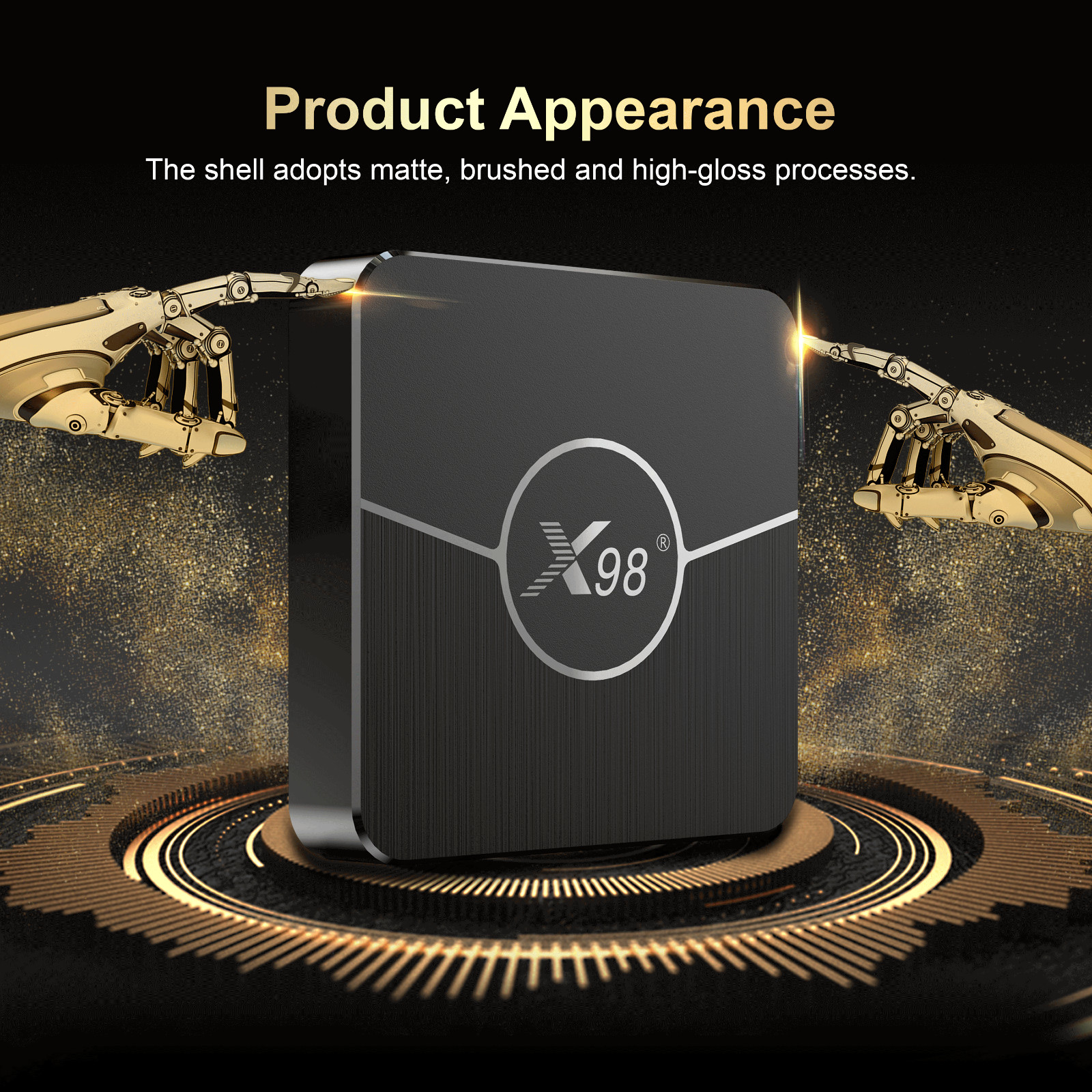 X98 Plus Android 11 TV Box Amlogic S905W2 AV1 2.4G/5G Dual Wifi BT5.0 Player