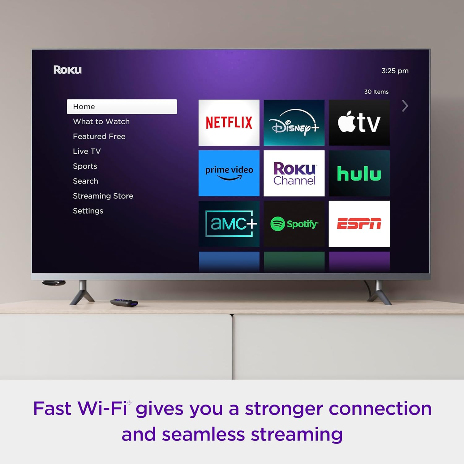 Roku Express 4K+ | Dispositivo de transmisión Roku 4K/HDR con control remoto por