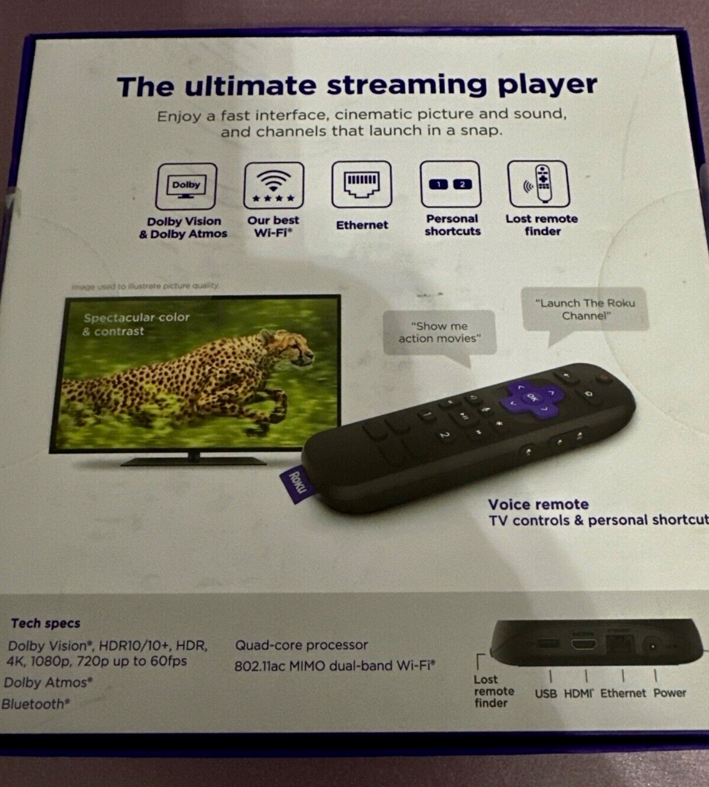 Roku Ultra 4K HD Streaming TV & Media Player Wi-Fi HDR & Dolby 4800R ~ THE BEST!