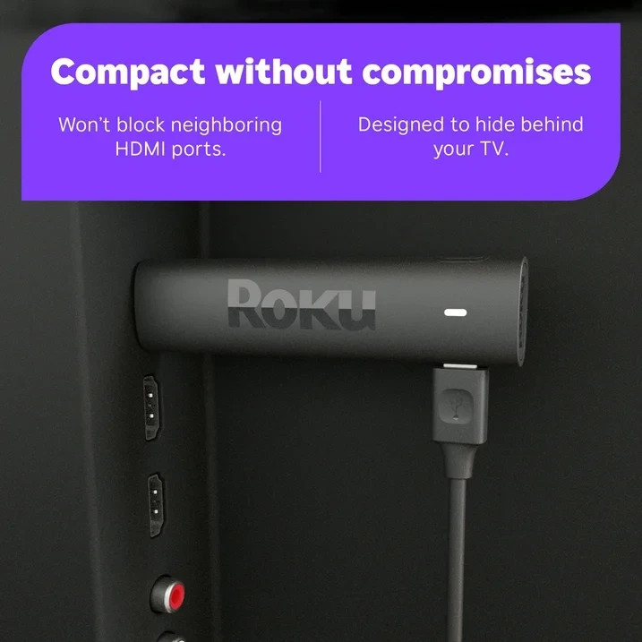 Roku Streaming Stick 4K Device 4K HDR Dolby Vision Voice Remote – 3820RW