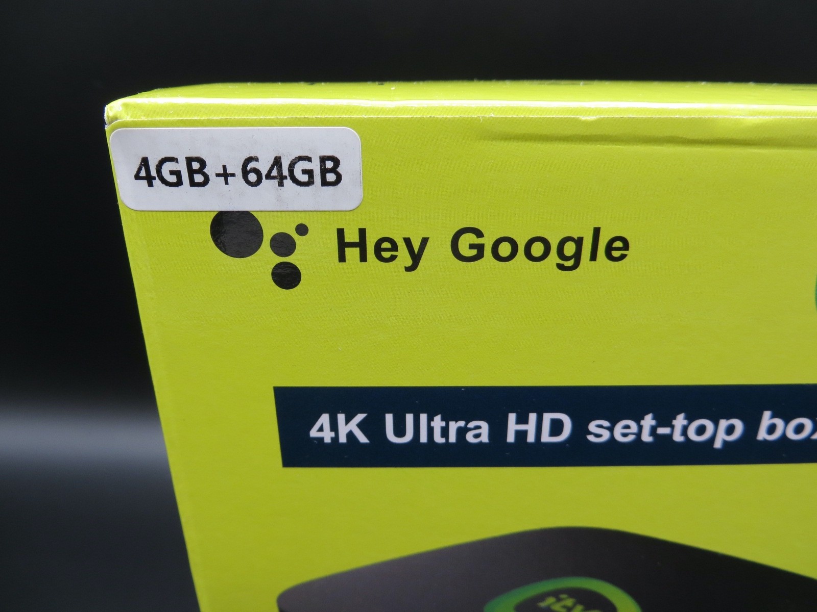 Android itv ~ Hey Google 4K Ultra HD Set-top Box ~ 4GB + 64GB with Remote