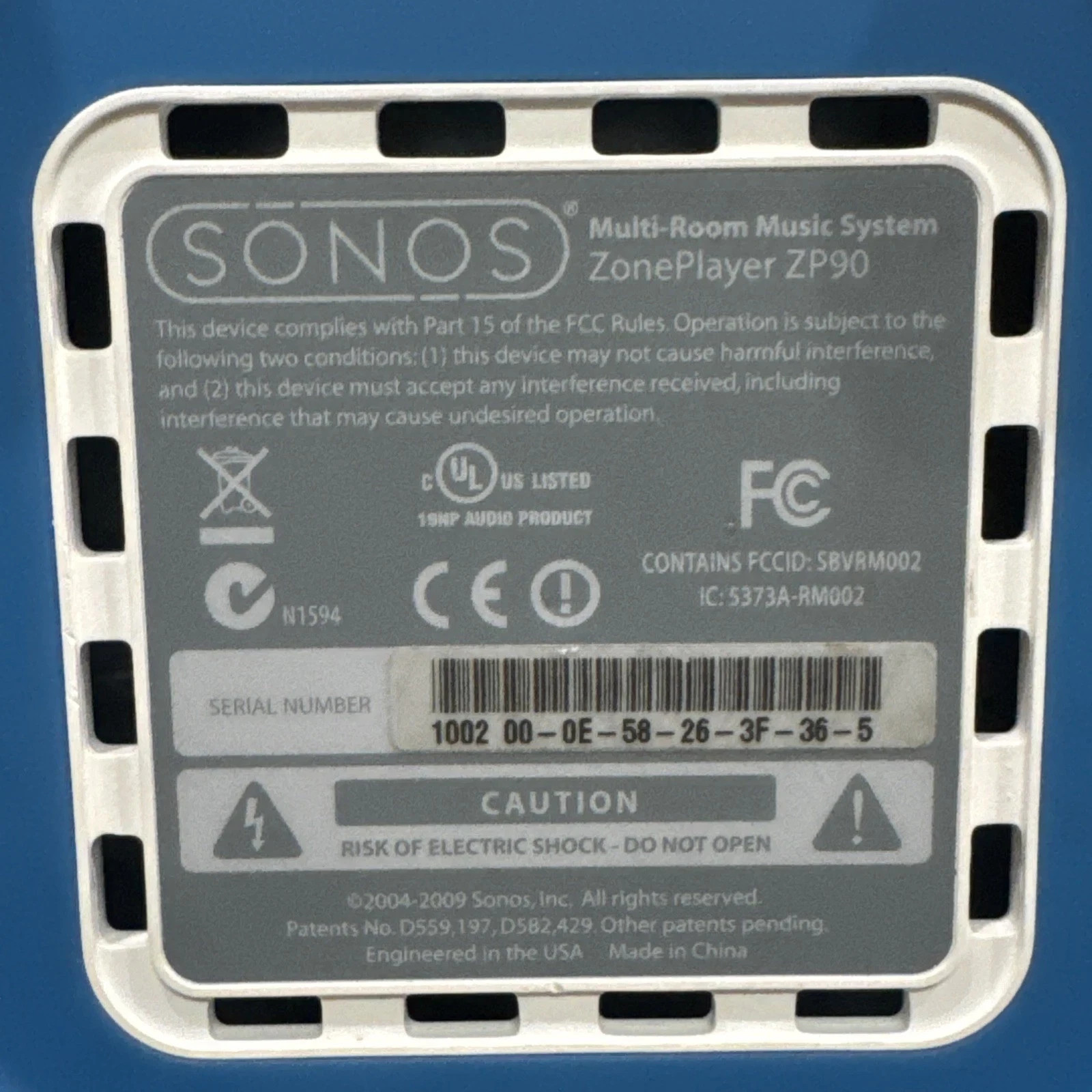 Sonos ZonePlayer ZP90 ZoneBridge BR100 Bundle Tested Clean Working