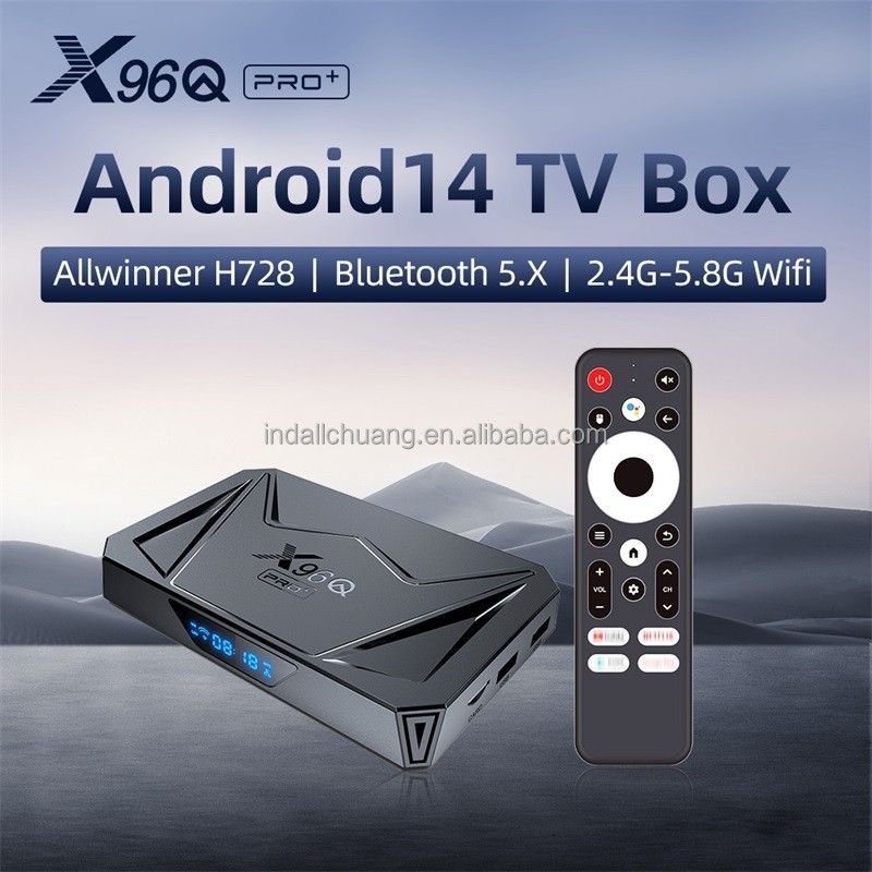 X96Q Pro Plus Android 14.0 Octa-Core ARM Cortex A55 Processor-4GB/64GB