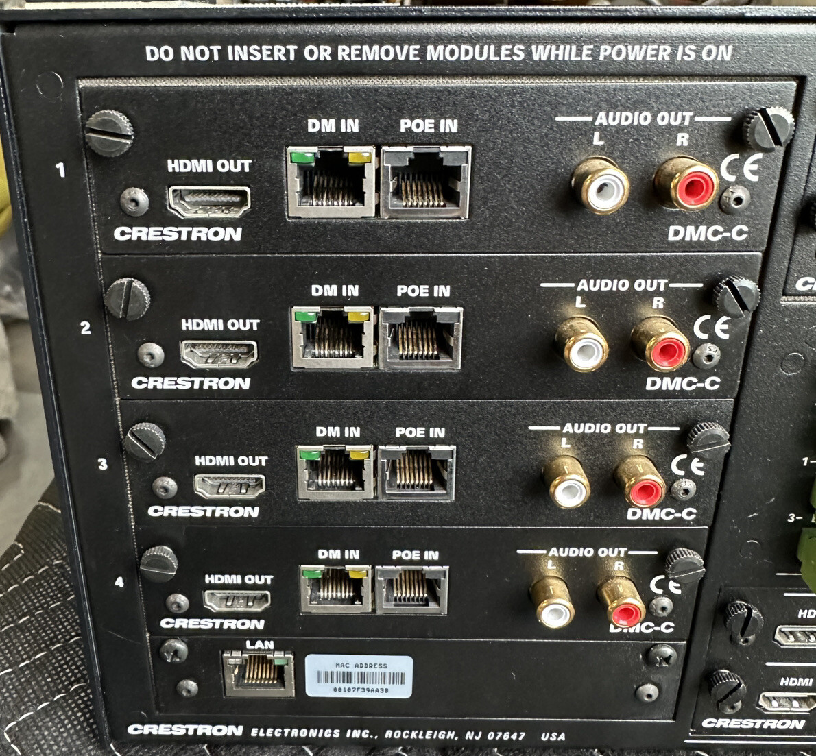 Crestron High Def Digital Media Distribution DMC-4K-HD DM-MD8X8