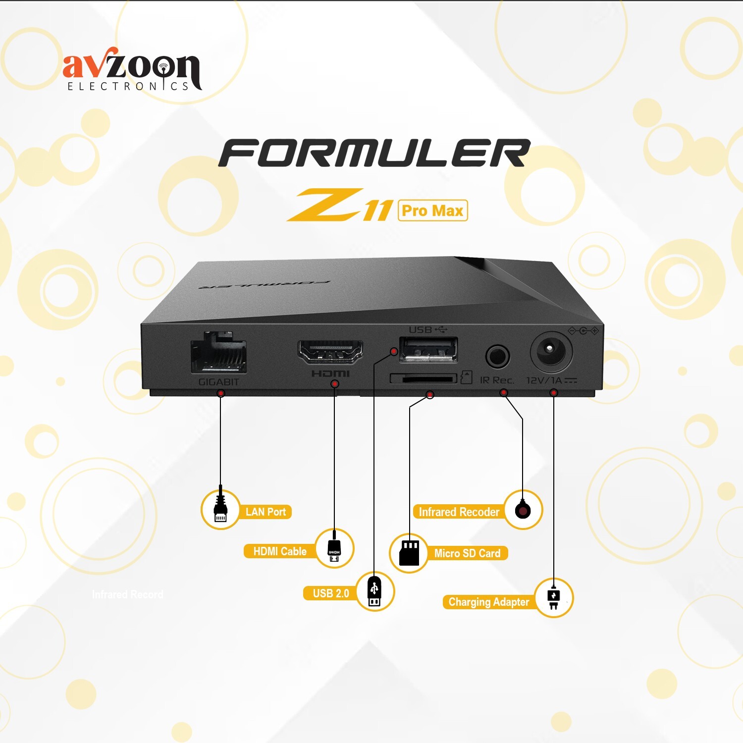 Formuler Z11 Pro Max with Monster HDMI Cable