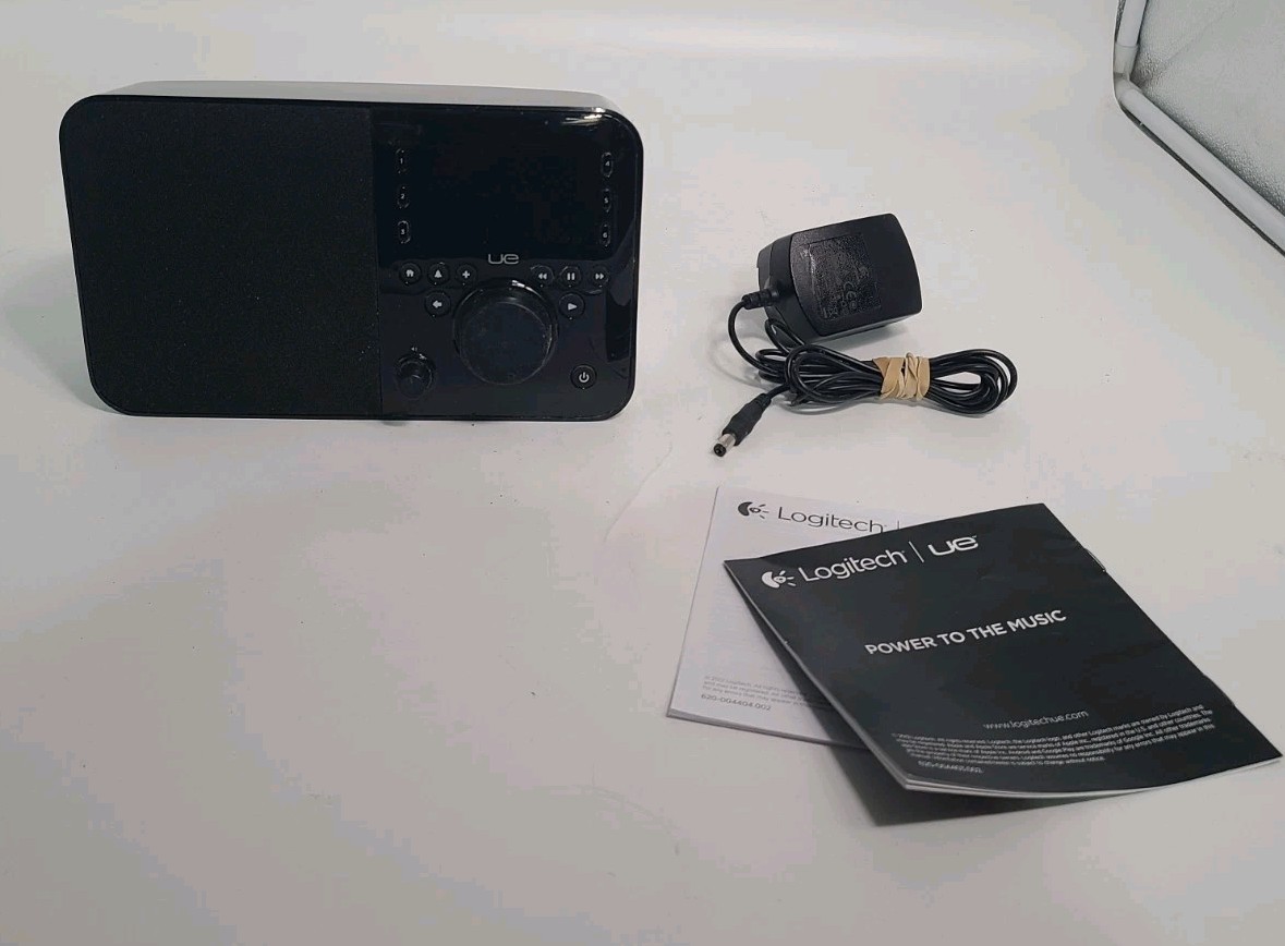 Logitech Squeezebox X-R0001 Blk Smart Wi-Fi Internet Radio Player Tested w/Power