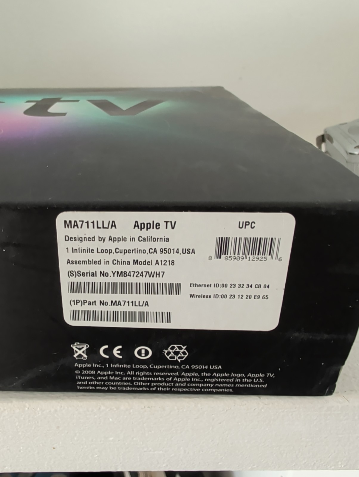 Apple TV (1st Generation) 40GB Media Streamer – A1218 As Shown Sold as Is M73