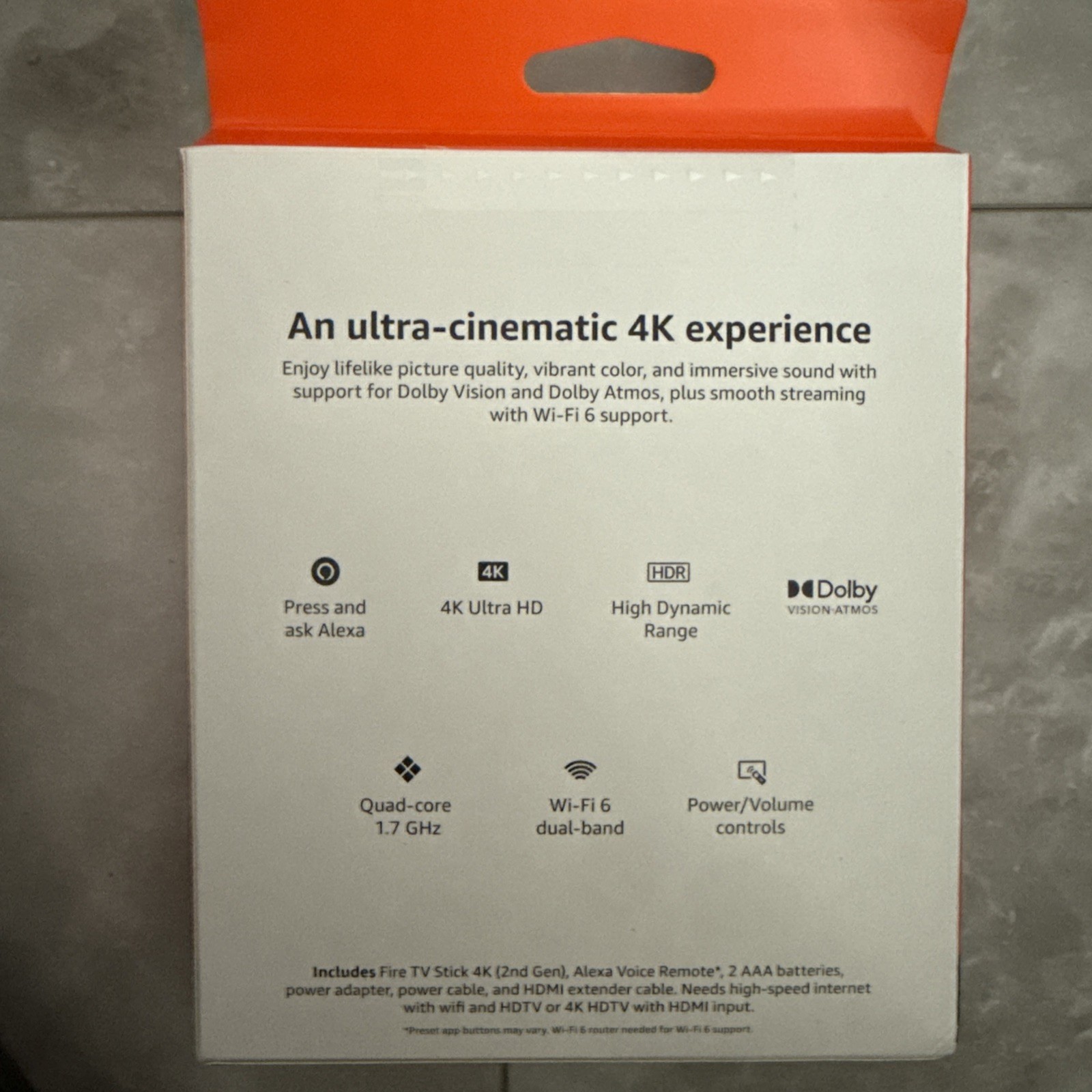 Amazon Fire TV Stick 4K 2nd Gen HDR 2024 w 3rd Gen Alexa Voice Remote New
