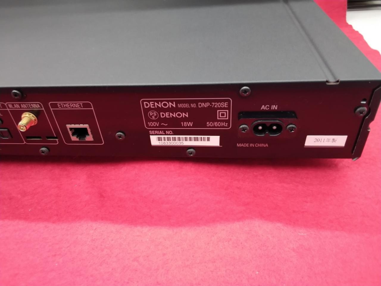 Denon DNP-720SE Network Audio Player Wi-Fi AirPlay FM/AM Tuner 100V Japan Tested