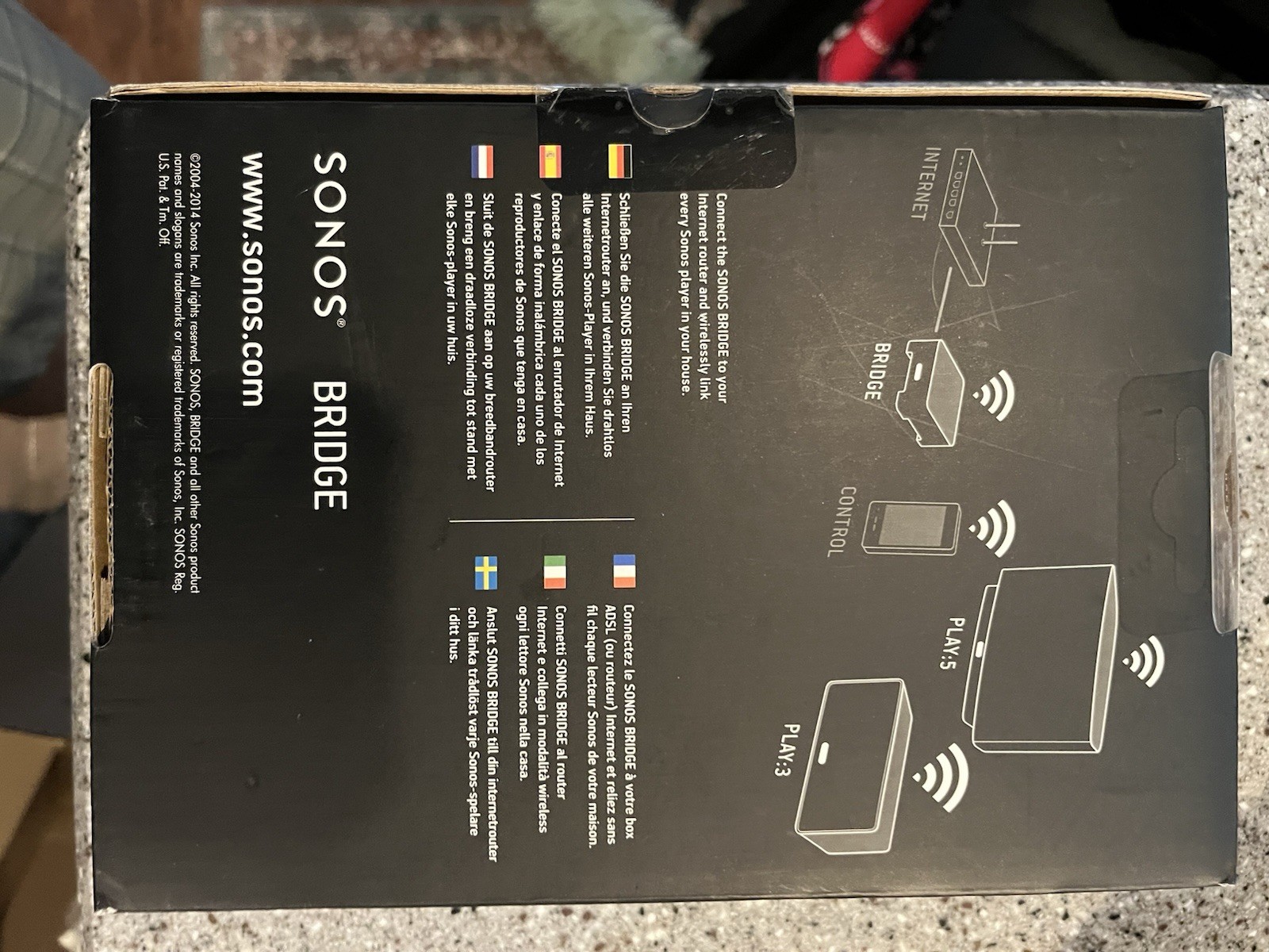 Sonos Bridge Wireless Hifi system, White, New In Box