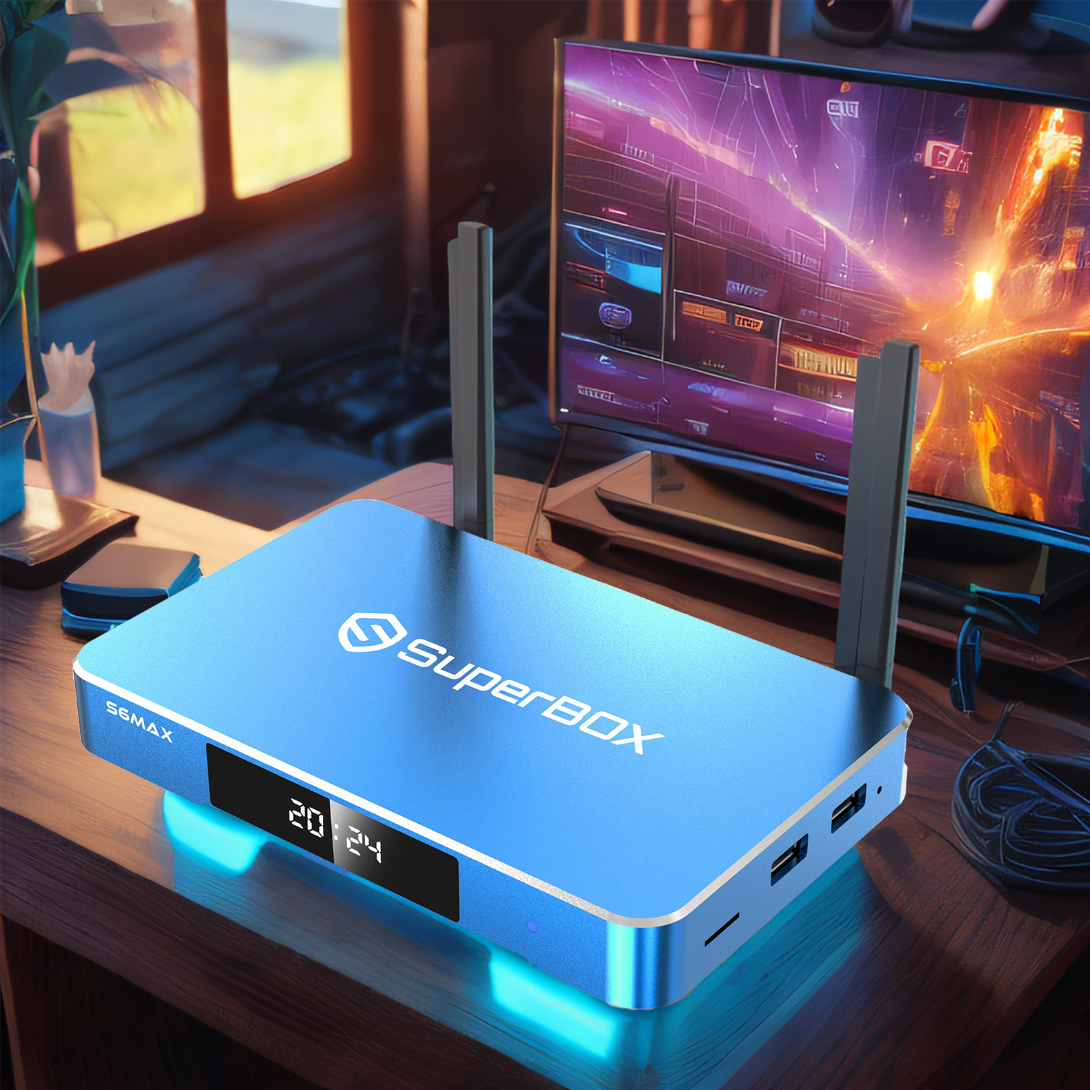 Official SuperBox S6 Max + 2026 Model Smart Android 14 TV Box Dual WiFi 6E