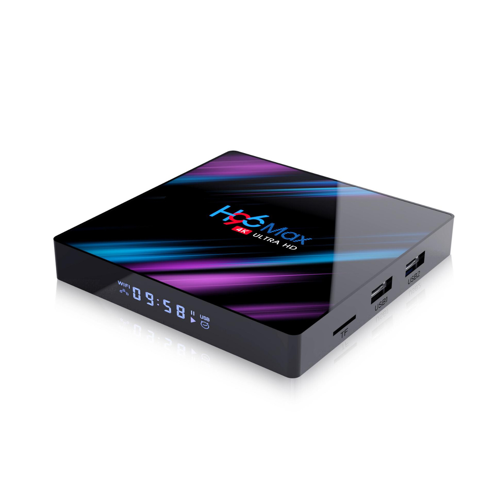 H96 Max Smart TV BOX Android 9.0 64 Bit Quad Core 4K Ultra HD WiFi Media Player
