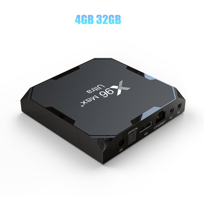 X96 Max Plus Ultra TV Box Android 11 S905X4 8K Wifi BT 4G 32G /64G Media Player